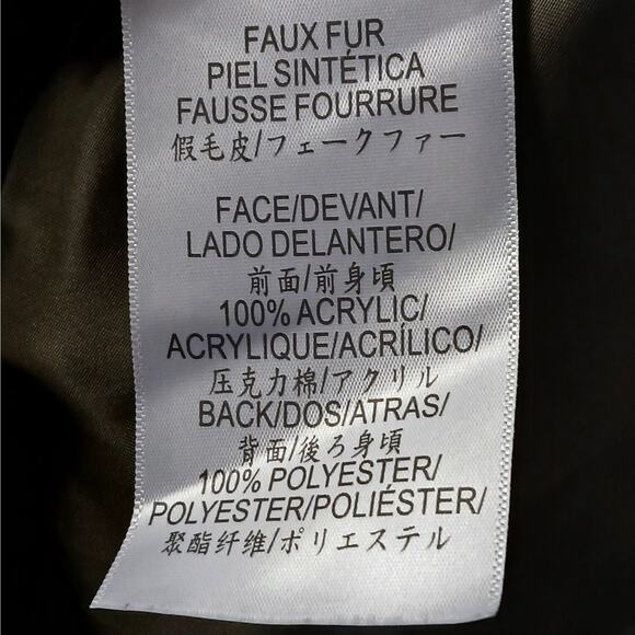 BCBGMAXAZRIA Women’s Faux Fur Hooded Parka Coat Winter Jacket Insulated Sz Small - Picture 12 of 14